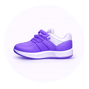 Purple shoe icon for MuleBuy shoes finds category