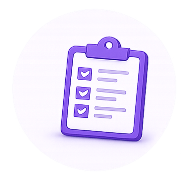 Purple checklist icon for popular MuleBuy spreadsheet categories section