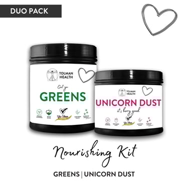 greens drink and unicorn dust