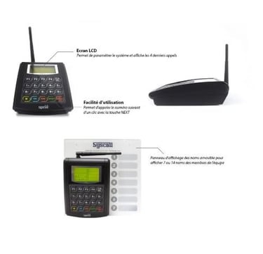 Système d’appel cuisine avec écran LCD pour communication salle-cuisine