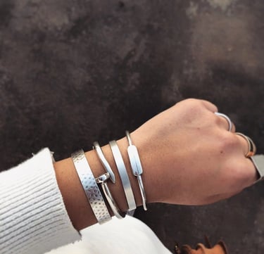 Bijoux en argent plaqué rhodié