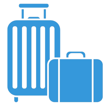 Symbole de bagages pour les voyages