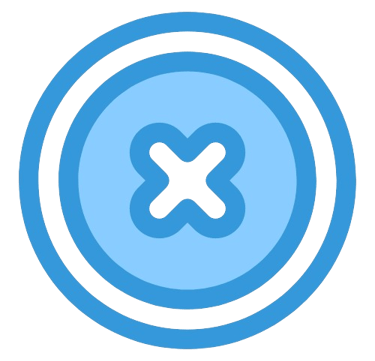 Symbole de croix pour annuler ou résoudre les litiges