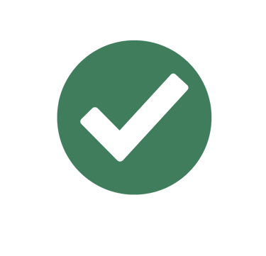 wellbridge green check icon
