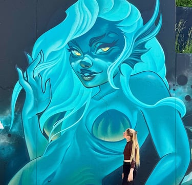 Spellbound Play - Mural en Duisburgo, street art, arte urbano por Ona Salvador