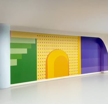 Vienos dalies interjero sienų grafika DECOSONA – unikalūs sienų raštai ir iliustracijos