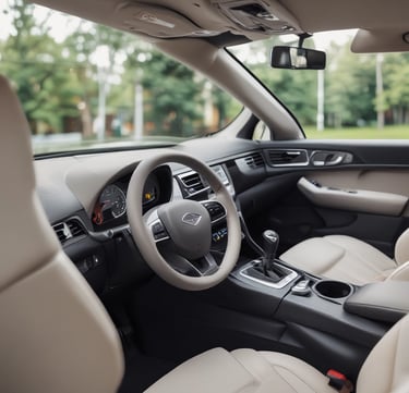 Close-up of a shiny car hood after a meticulous waterless wash.