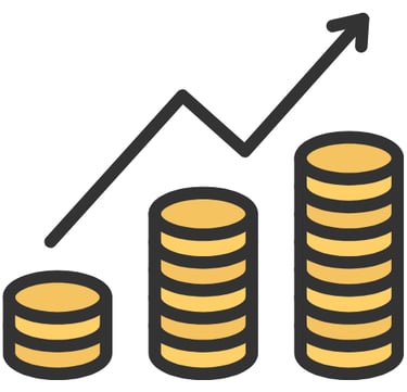 Icône augmentation de la consommation
