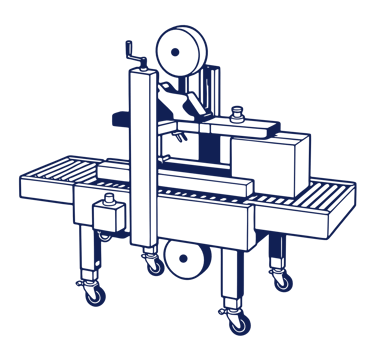 Carton tape sealing machine icon