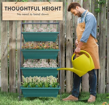 4 tier vertical planter