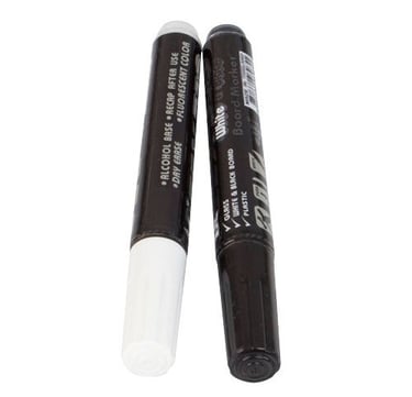 markeriai stiklinei lentai