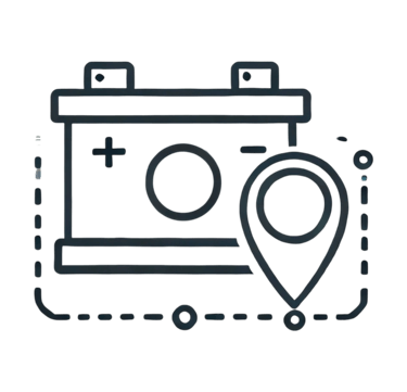 Mobile Car Battery Replacement Icon