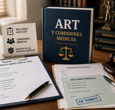 Reclamos ante ART y Comisiones Médicas en Córdoba con asesoramiento legal laboral