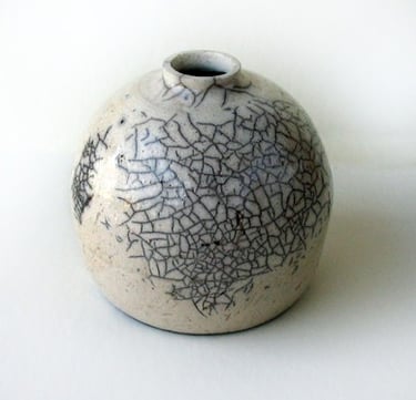 Cracked, 1996, raku