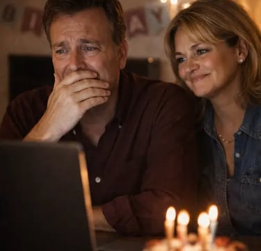 Geschenk Übergabe an deine Liebsten