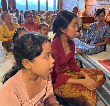 Indonesische devotees in Bali Ashram IVS