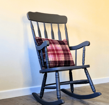 Lovingly upcycled rocking chair, painted in Frenchic - Smudge