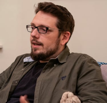James hosting a supervision group