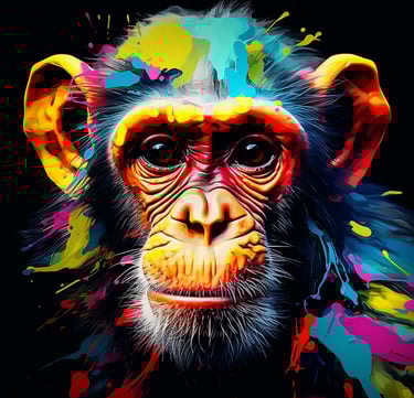 Digitale Kunst für Download - Affe