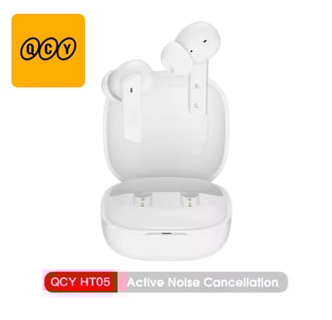 QCY HT05 ANC fone de ouvido sem fio 40dB cancelamento de ruído Bluetooth 5.2