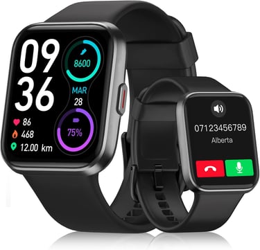 Smart Watch for Women Men, Smart Watch (Answer/Make Call),1.8" Full Touch Alexa Built-in Fitness Wat