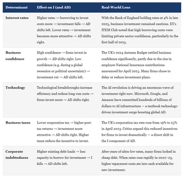 What makes Firms Invest IB Economics 