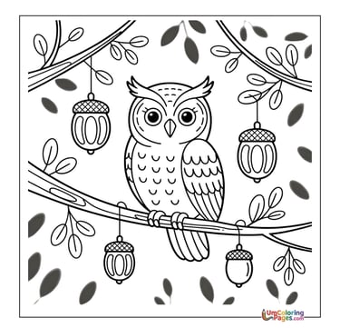 cute owl coloring sheet printable