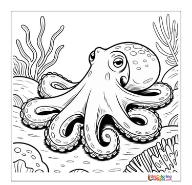 cute octopus coloring sheet printable