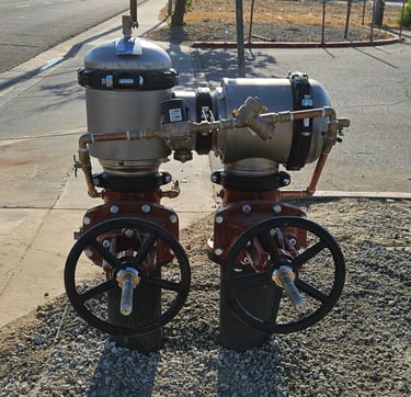 a fire hydrant sitting on top of a sidewalk