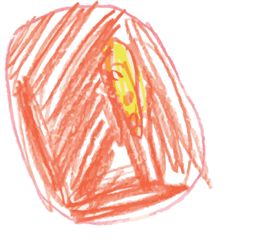 a child's drawing of seed