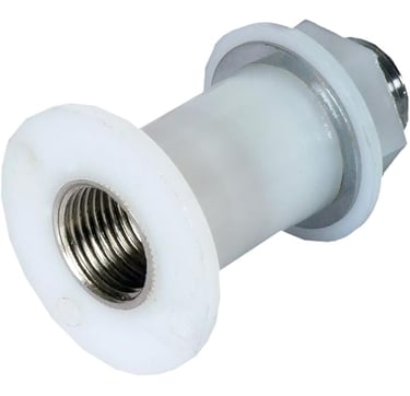 "Durable deep freezer plastic spare parts with threaded fitting and washers"