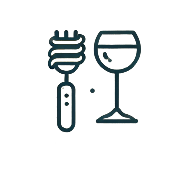 Pasta and wine in Verona