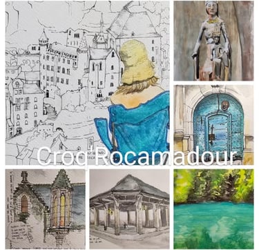 Croquis autour de Rocamadour