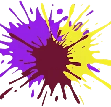 Éclaboussure de peinture violette, jaune et bordeaux indiquant la Zone 3 : Médoc, Blayais,Libournais