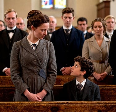While in church, Bryan asks his mother if this is the year he will have a dad.