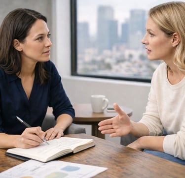 Audience research interview for brand strategy showing to customer needs, motivations, and brand messaging insights