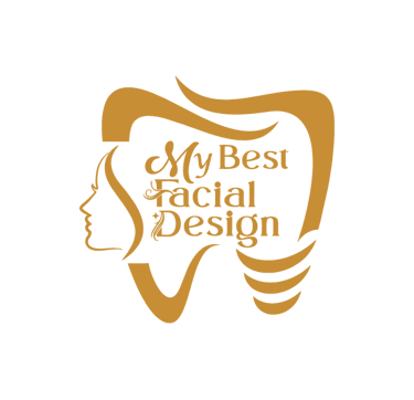 a woman's face with the words my best facial design