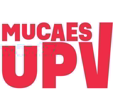 Logo para el cartel de MUCAES UPV utilizado para el certamen de dibujo