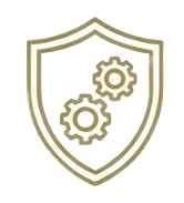 Shield with tooth wheels