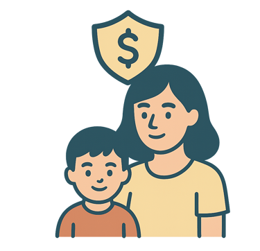 mãe com criança cliente life planner Prudential de seguro de vida