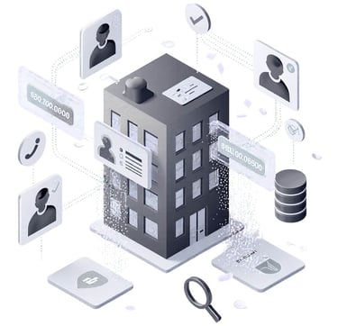 Illustration of Commercial Phone Append