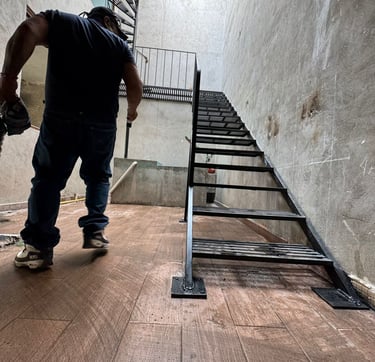 Escalera de herrería 