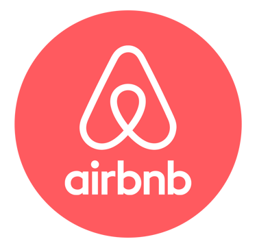 Bouton officiel d'Airbnb