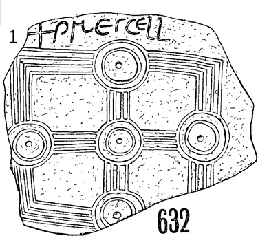 Clonmacnois Runestone 632 - Barony of Garrycastle, County of Offally, Ireland (500 CE)