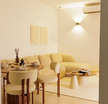 salon d'un appartement au sénégal