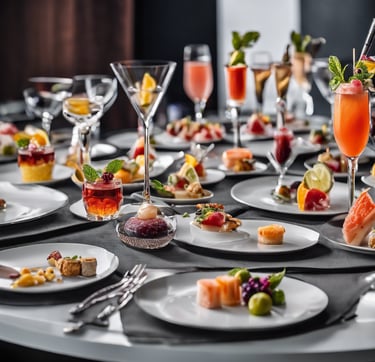 Un cocktail dinatoire après un séminaire