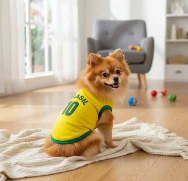 Roupinha Pet Brasil Camisa 10