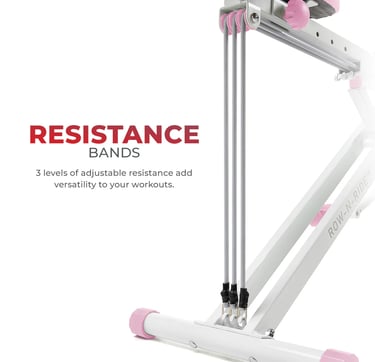 Row and ride exercise machine
