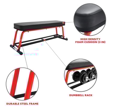 Flat weight bench
