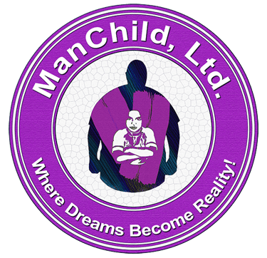 ManChild, Ltd. logo featuring a purple circular emblem with the slogan Where Dreams Become Reality.
